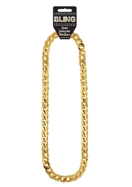 81Cm Gold Gangster Chain