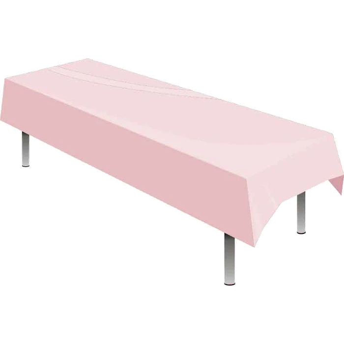 Light Pink Plastic Tablecov