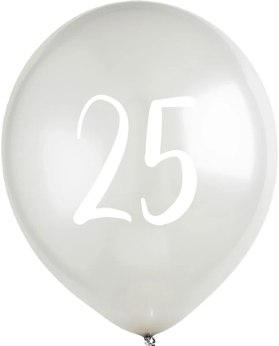 5Pk 12In Iridescent Happy Birthday Confetti Balloons