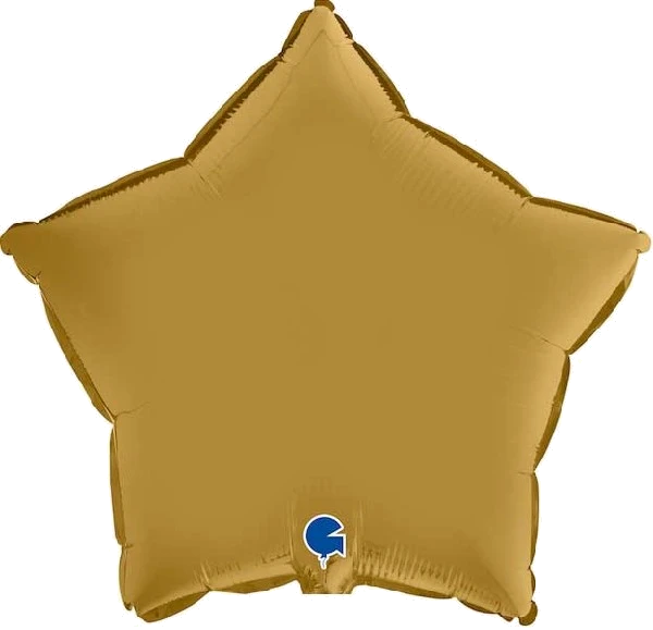 18In Star Satin Gold Foil Balloon