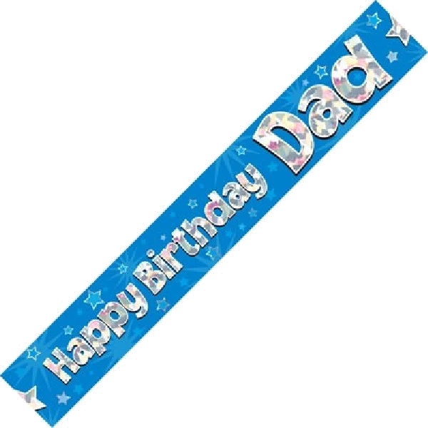 9FT HAPPY B/DAY DAD BANNER