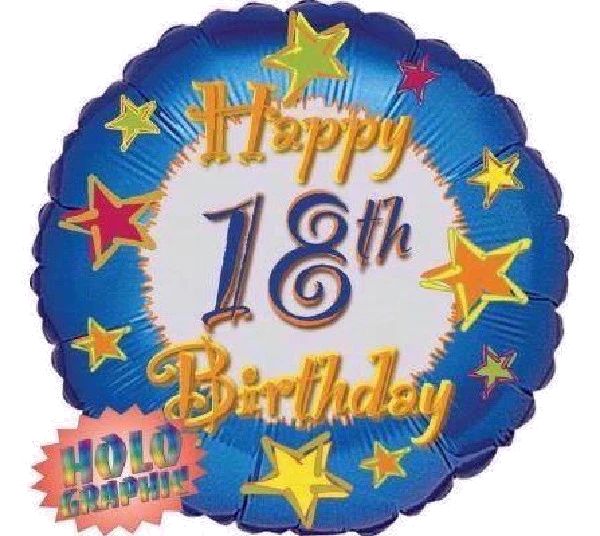 18IN 18TH BIRTHDAY FOIL BALLOON