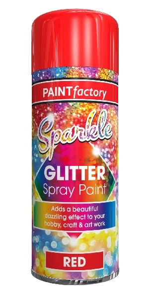 Paint Factory Glitter Effect Red 200Ml
