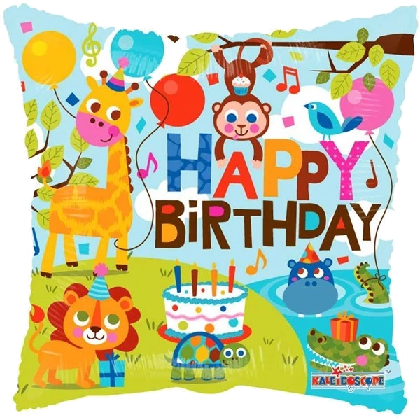 18IN BIRTHDAY JUNGLE FOIL BALLOON