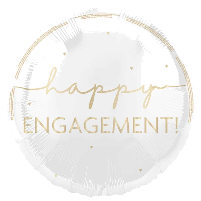 18In Happy Engagement Foil Balloon
