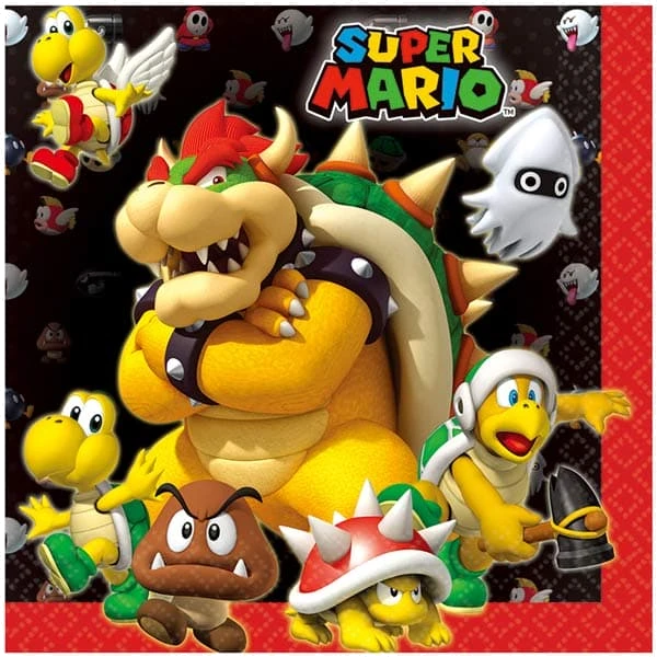 (16) Super Mario Lnapkins