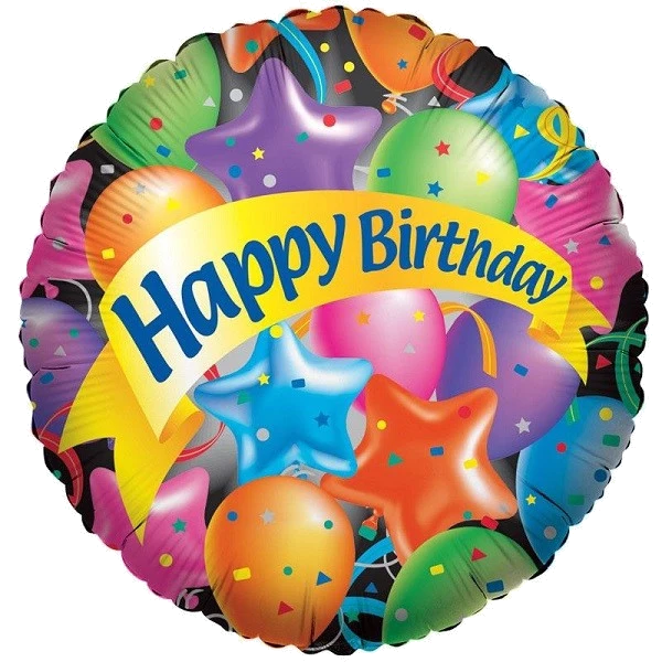 18IN BIRTHDAY FESTIVE BALLOONS FOIL