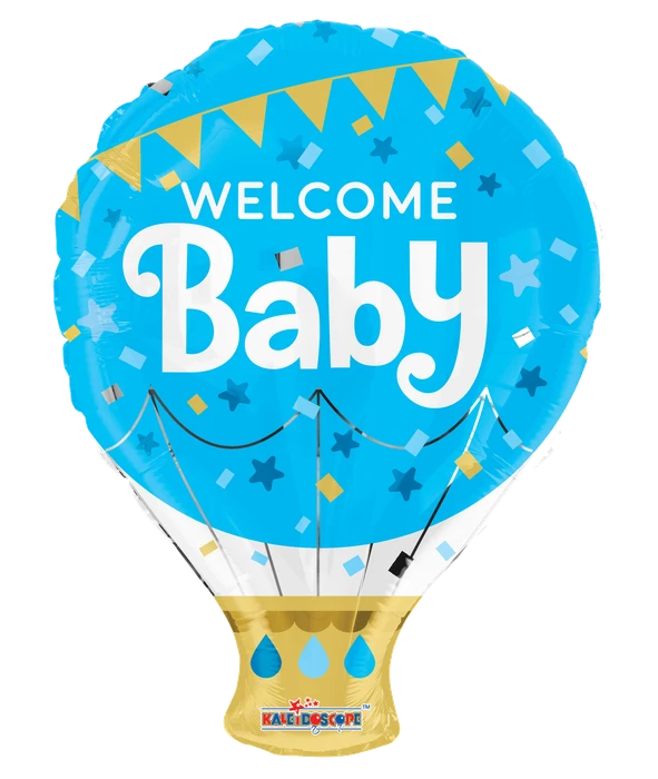 18In Welcome Baby Hot Air Balloo