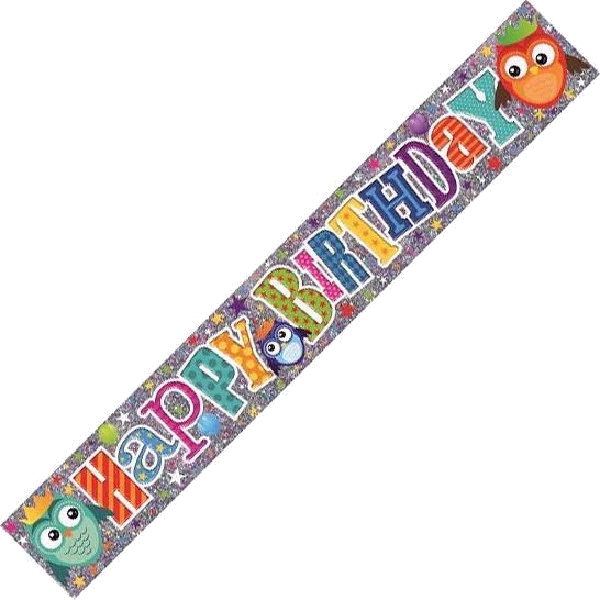 9FT HAPPY BIRTHDAY BANNER