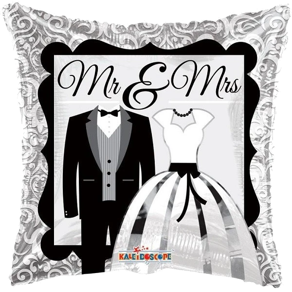 18IN MR AND MRS BALLOON FOIL