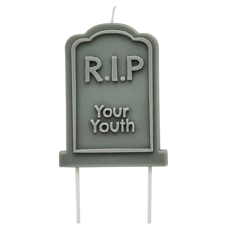 Rip YouRe Youth Gravestone Wax Candle