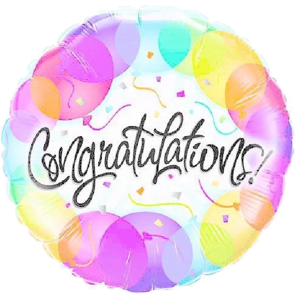 CONGRATULATIONS BALLOONS 18IN FOIL