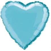 Baby Blue Heart 18In Foil Balloo