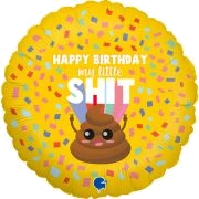 18In Hbd My Little Shitfoil Balloon