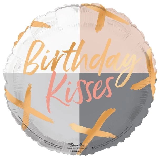 18IN BIRTHDAY KISSES FOIL BALLOON