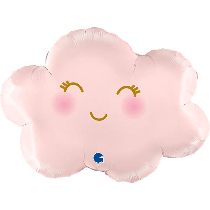 30In Satin Pastel Pink Cloud Foil Balloon