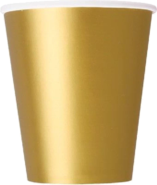 14PK 9OZ GOLD CUPS