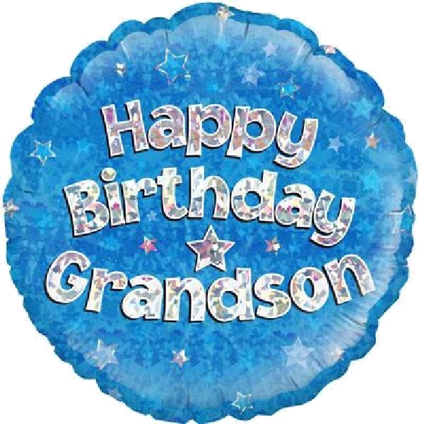 GRANDSON B/DAY 18IN FOIL BALLOON