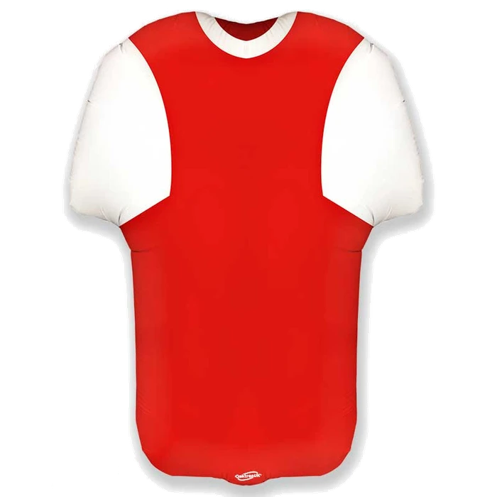 24in RED & WHITE SPORTS SHIRT FOIL