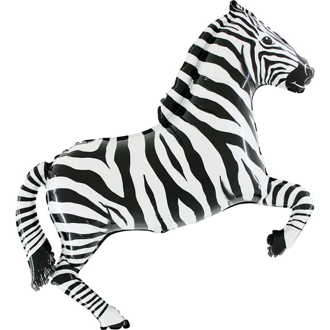 36In Zerbra Shaped Foil Ballo