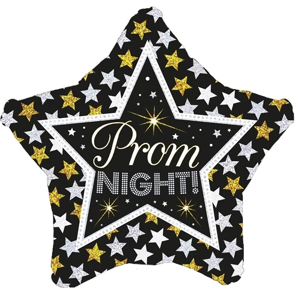 18IN PROM NIGHT STARS HOLO FOIL