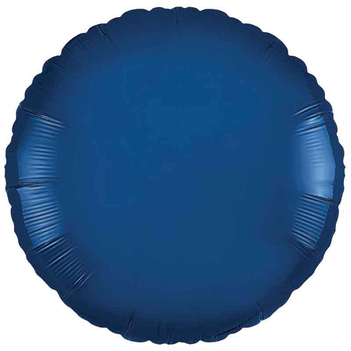18IN NAVY BLUE ROUND FOIL BAL