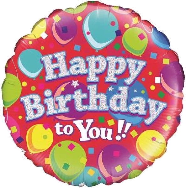 18In Happy Bday To You Foil