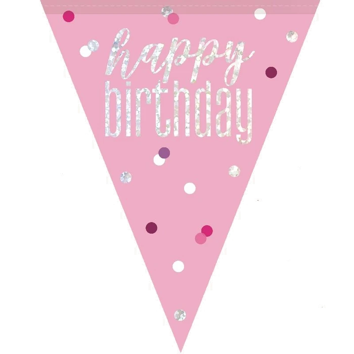 Pink Spot Hbday Bunting