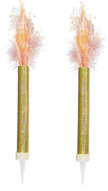 2PK GOLD PRISMATIC FOUNTAIN DECORATI