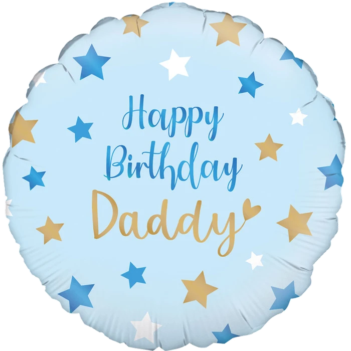 18In Happy Birthday Daddy Foil Balloon