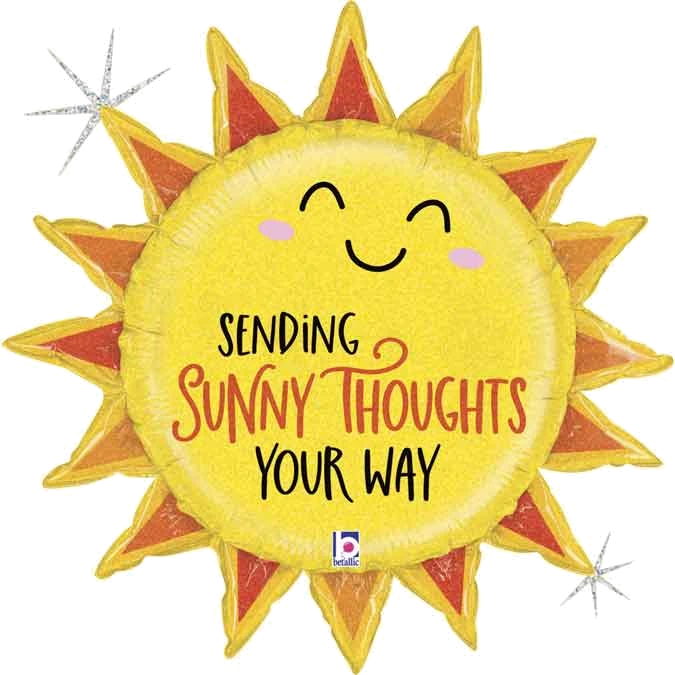 30In Sunny Thoughts Sun Foil Balloon