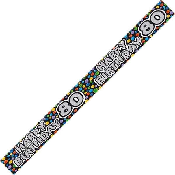 AGE 80 MALE 9FT BANNER