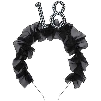 AGE 18 HEADBAND WITH RUFFLES A