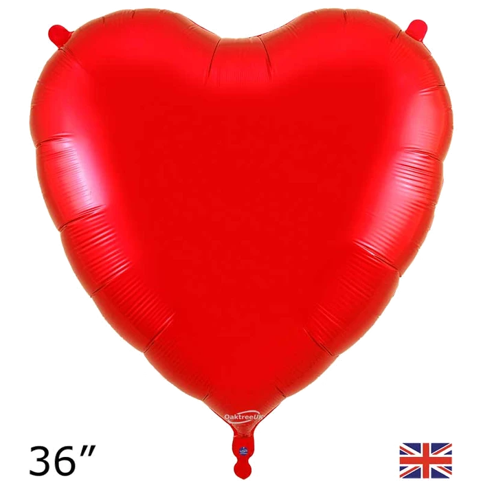 36in RED HEART FOIL BALLOON