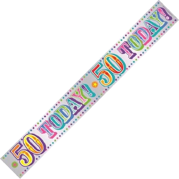 50 TODAY 9FT BANNER