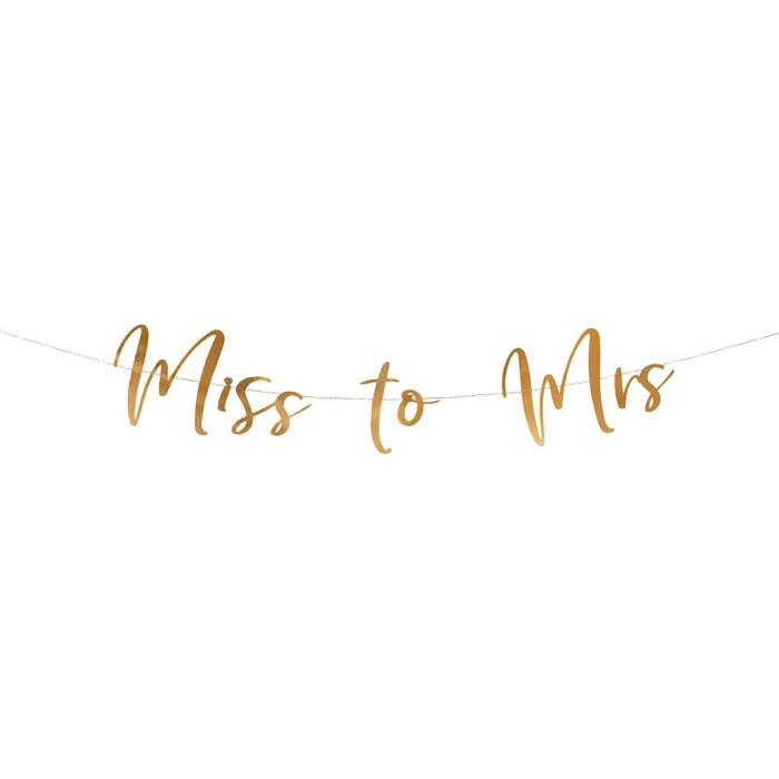 Rose Gold Miss To Mrs Banner