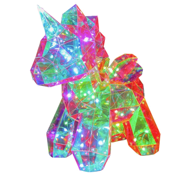 Moonbeam Unicorn Interactive Led Usb Disco Light Ornament