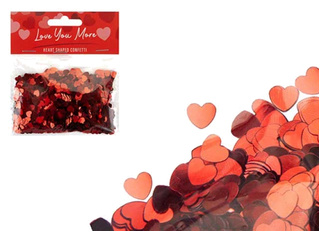 Valentines Heart Shape Confetti 20G