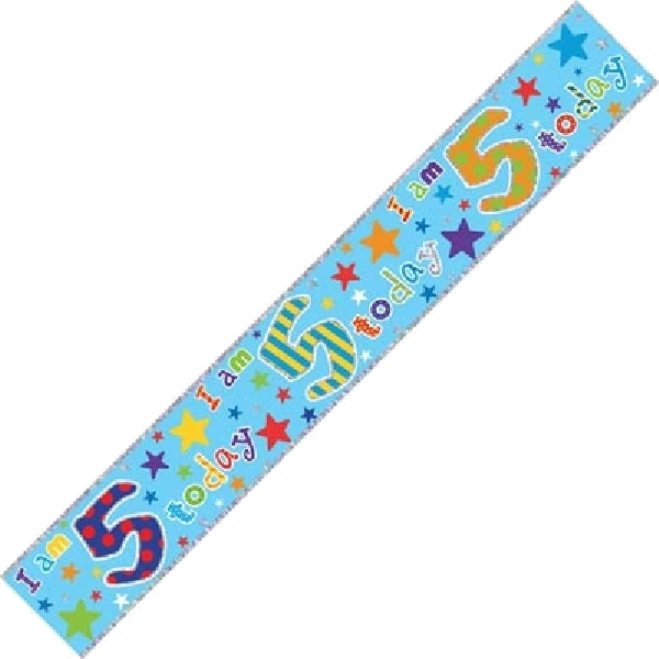 AGE 5 9FT WALL BANNER