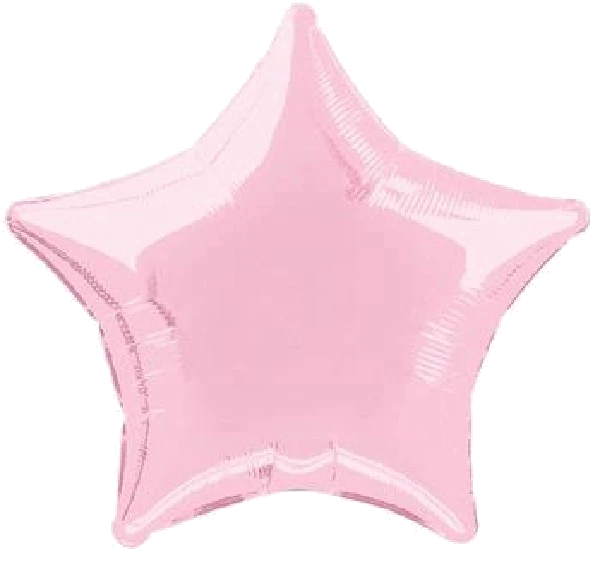 Pastel Pink Star 19In Foil Ba