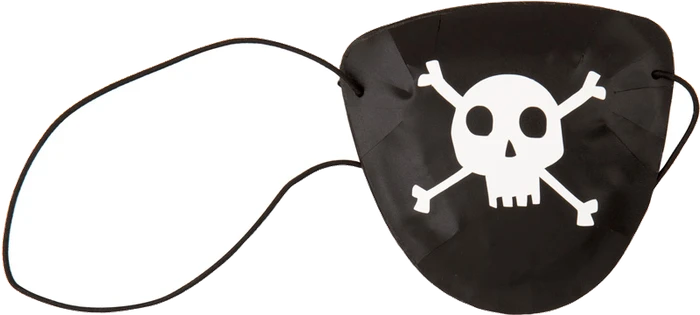 8Pk Plastic Pirate Eye Patch Favors