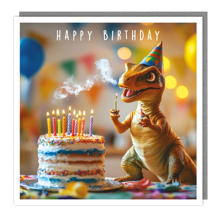 Light Hearted - Blank - T Rex Birthday