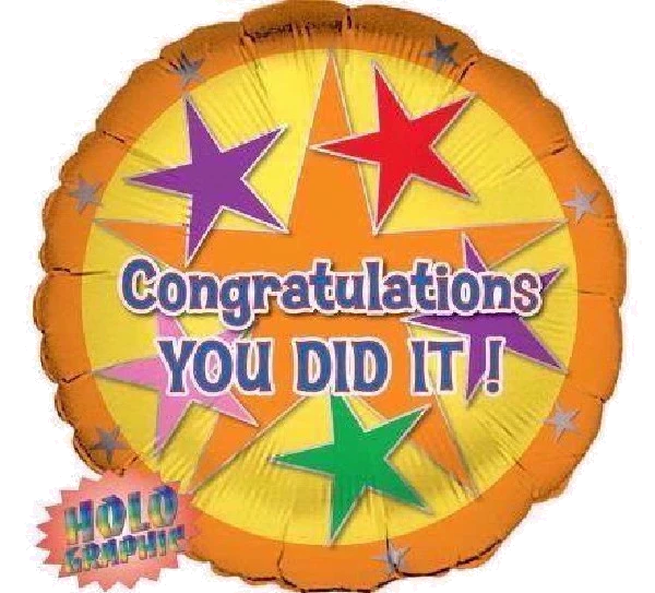 CONGRATS YOU DID IT FOIL BALLOON