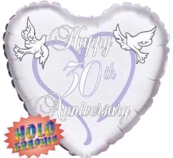 18IN 30TH ANNIVERSARY FOIL BALLOON