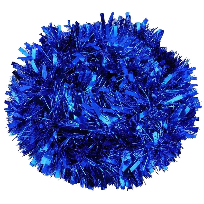 TINSEL FINE CUT BLUE 1.8M PK48