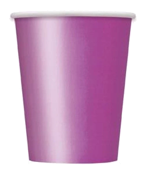 14PK 9OZ PRETTY PURPLE PAPER CUPS