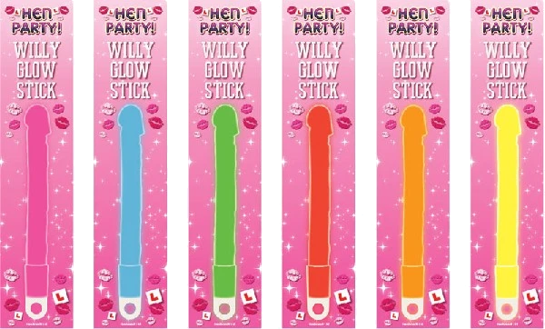 17Cm Asst Willy Glow Stick