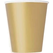 Unique Cups Gold 9 Oz. 14Pcs