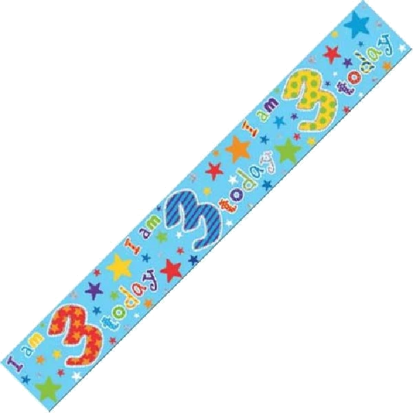 AGE 3 9FT WALL BANNER