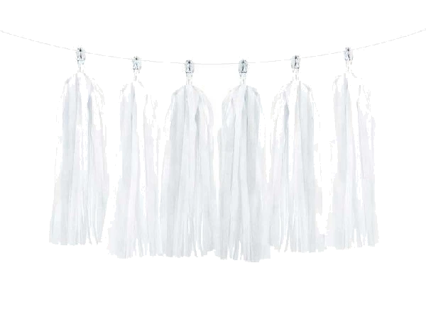 White Tassel Garland